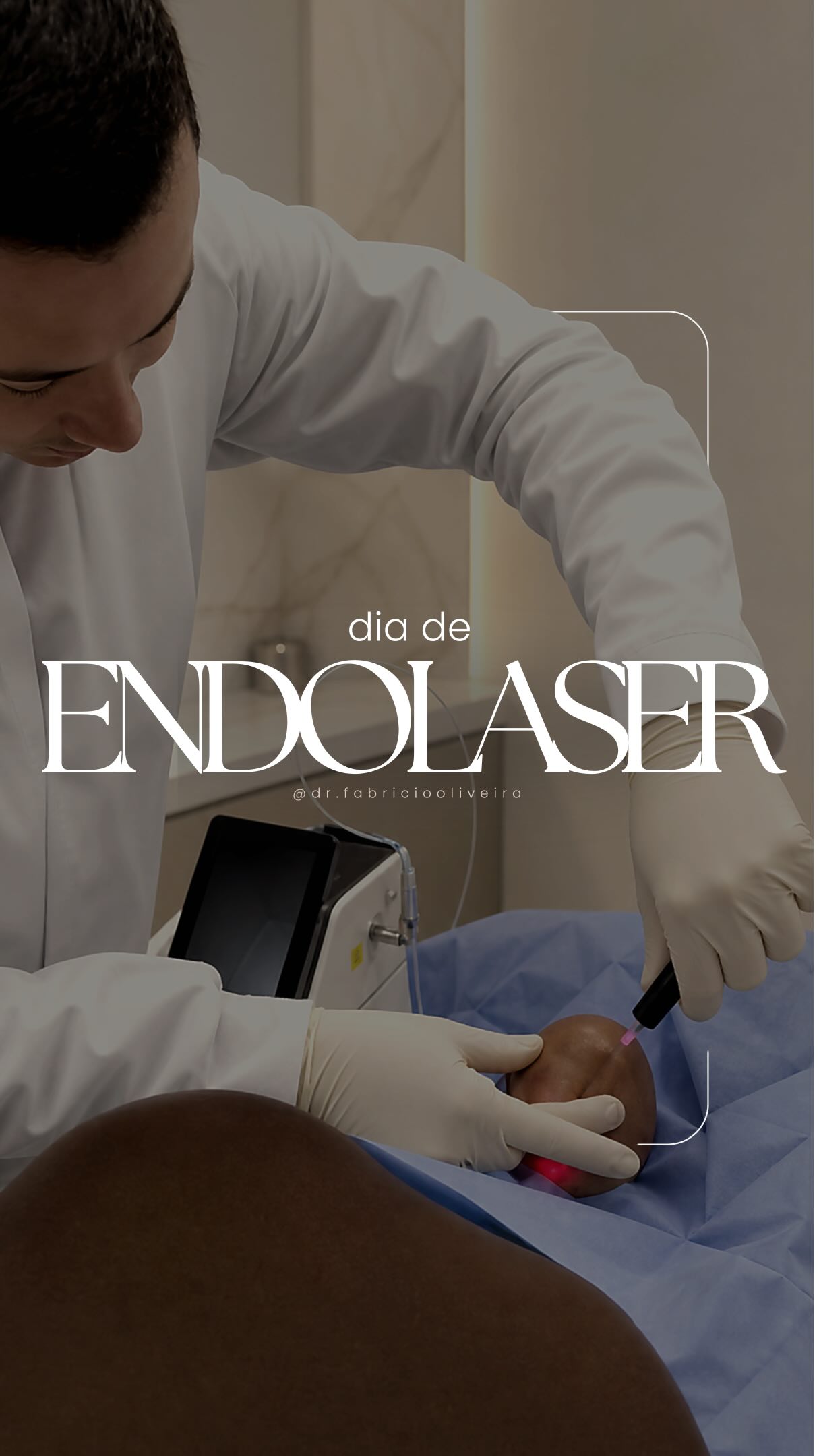 Registro de procedimento facial com endolaser